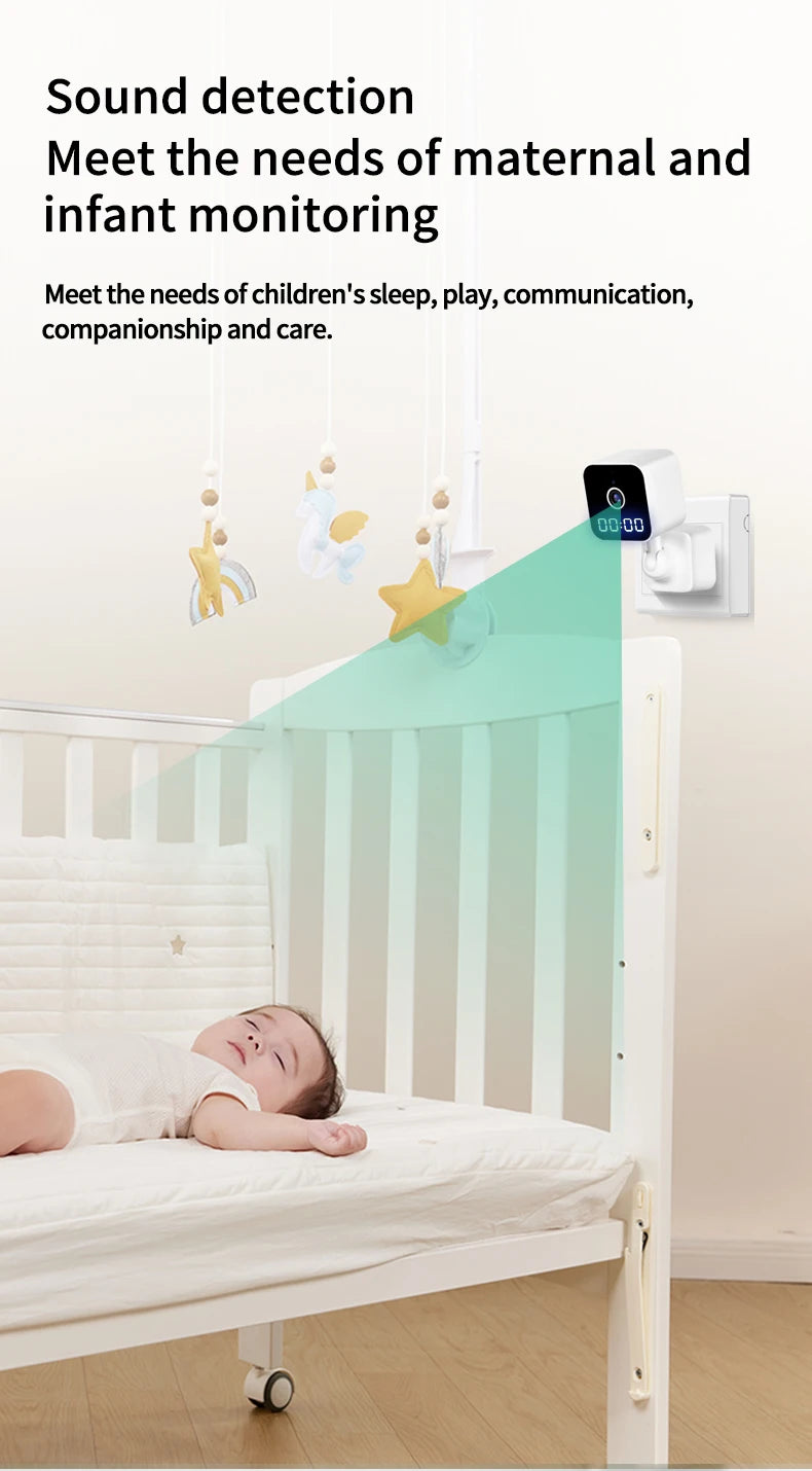 Tuya wifi câmera de vigilância casa relógio plug câmera digital graffiti inteligente hd câmera sem fio vlogging câmera ação