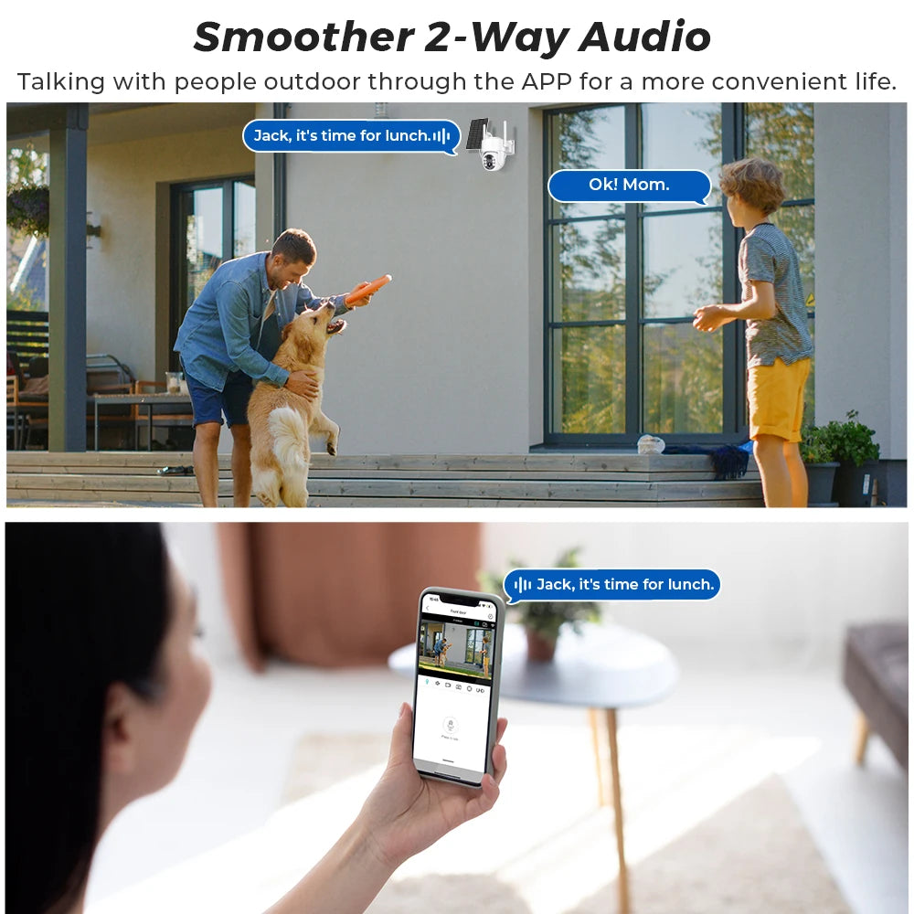 2k 4mp tuya câmera de segurança inteligente sem fio ao ar livre wifi câmera movida a energia solar cor cheia visão noturna humano rastreamento automático ip65