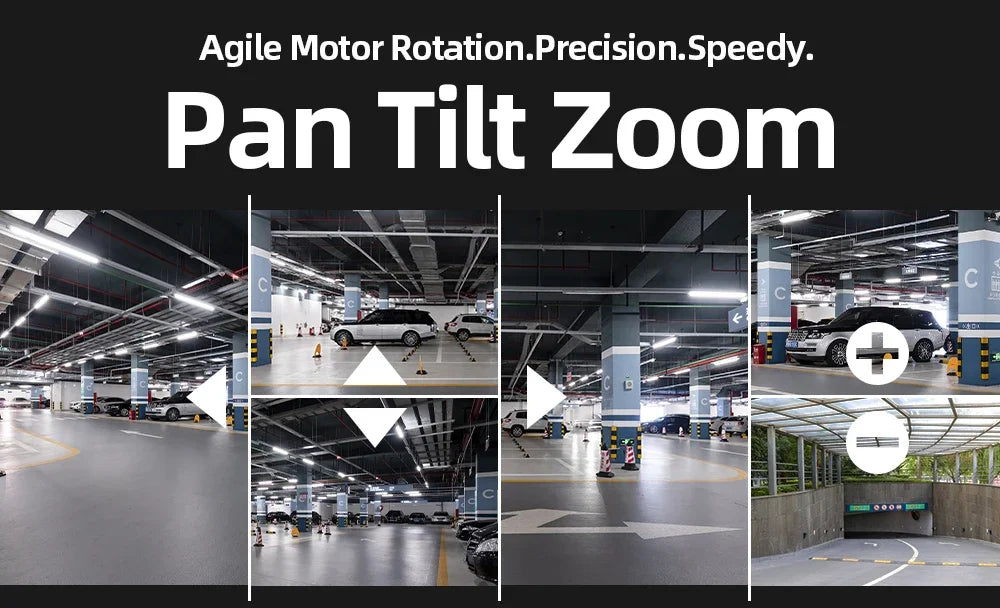 Câmera de vigilância wi-fi 5mp, ambiente externo e interno, visão noturna colorida, tuya, casa inteligente, rastreamento automático, sem fio, câmera ip de segurança ptz