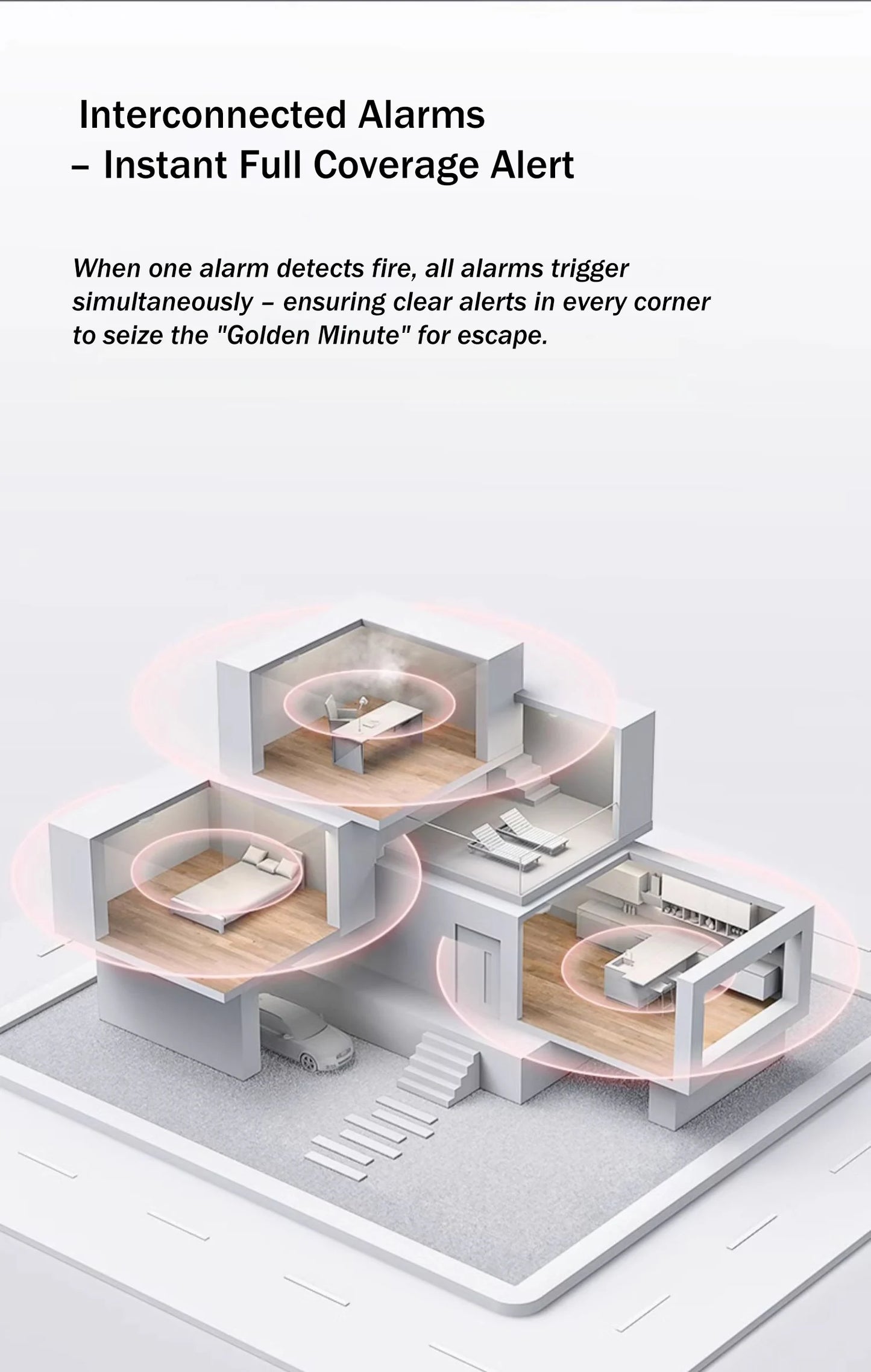 Aqara matéria detector de fumaça sensor monitor alarme incêndio zigbee 3.0 alerta som segurança em casa inteligente trabalho com mi casa homekit app