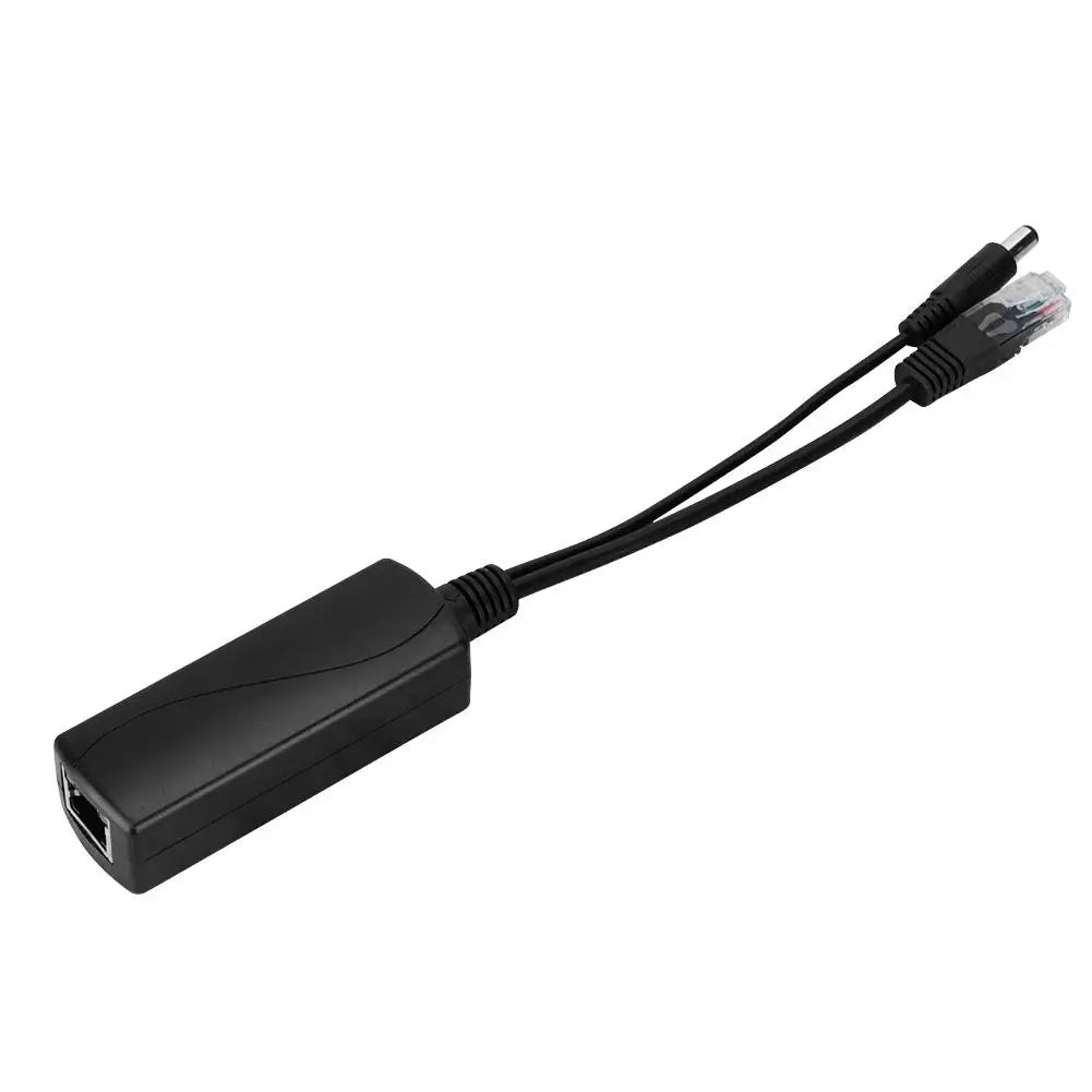 Divisor PoE 48V para 12V com Cabo Adaptador para Câmeras IP Hikvision Huawei HKBTM