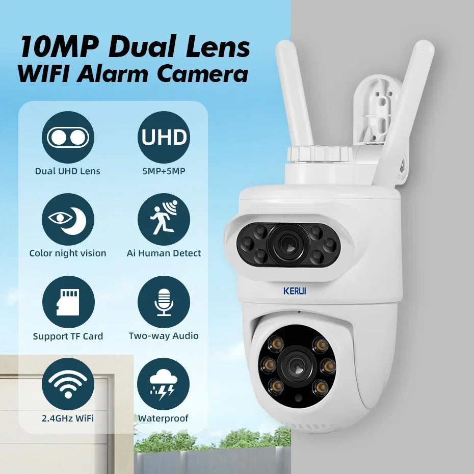 Sistema de Alarme Inteligente WiFi/4G com Sensor PIR Teclado e Alexa - Kerui W184 Tuya