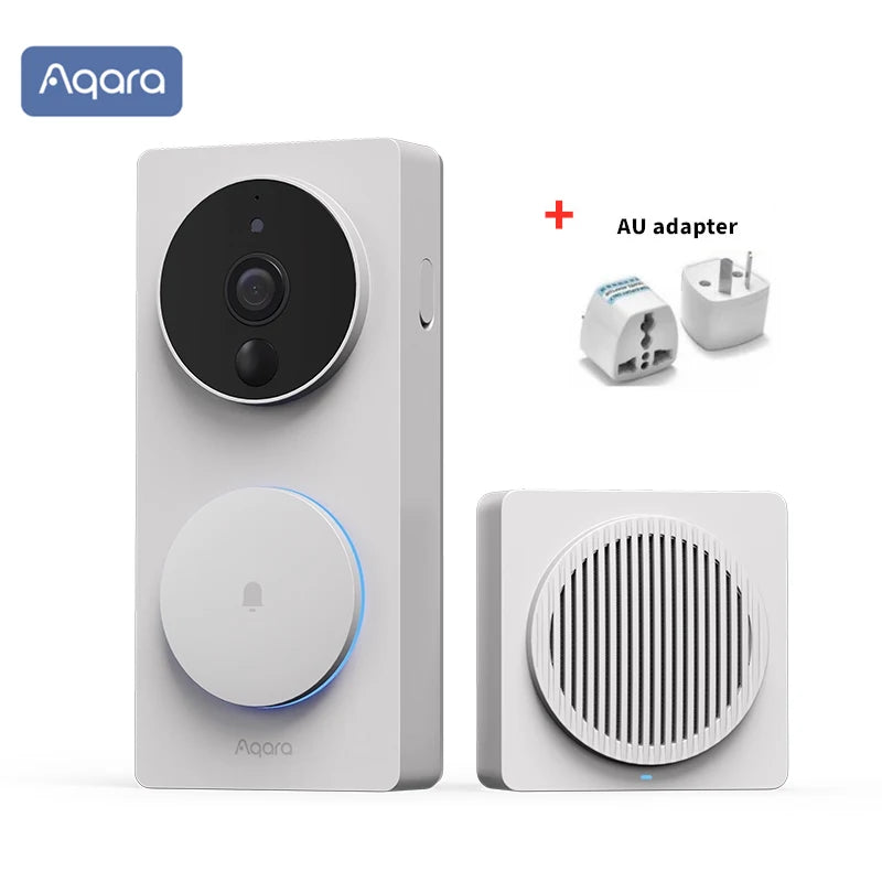 Aqara wi fi inteligente vídeo campainha g4 sem fio 1080p hd câmera ir alarme de segurança casa inteligente campainha da porta wi fi intercom para casa
