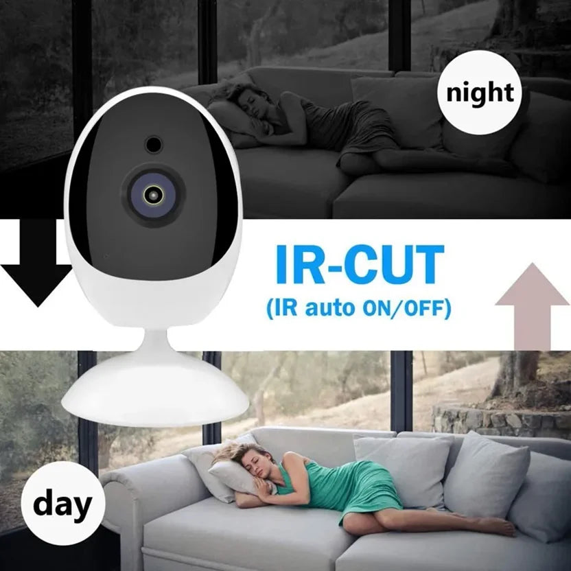 Câmera olho de peixe ICSEE 180 graus grande angular 1.44mm Len visão noturna 1080P segurança doméstica VR Wifi câmera panorâmica inteligente AI