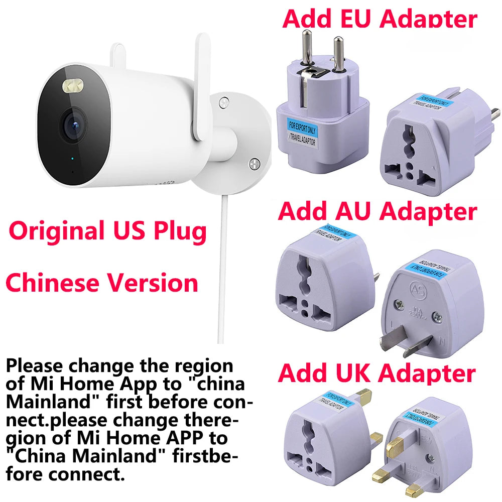 Câmera de Segurança Xiaomi Mijia AW300 2K IP66 com Visão Noturna Colorida Full Color e WiFi - App Mi Home