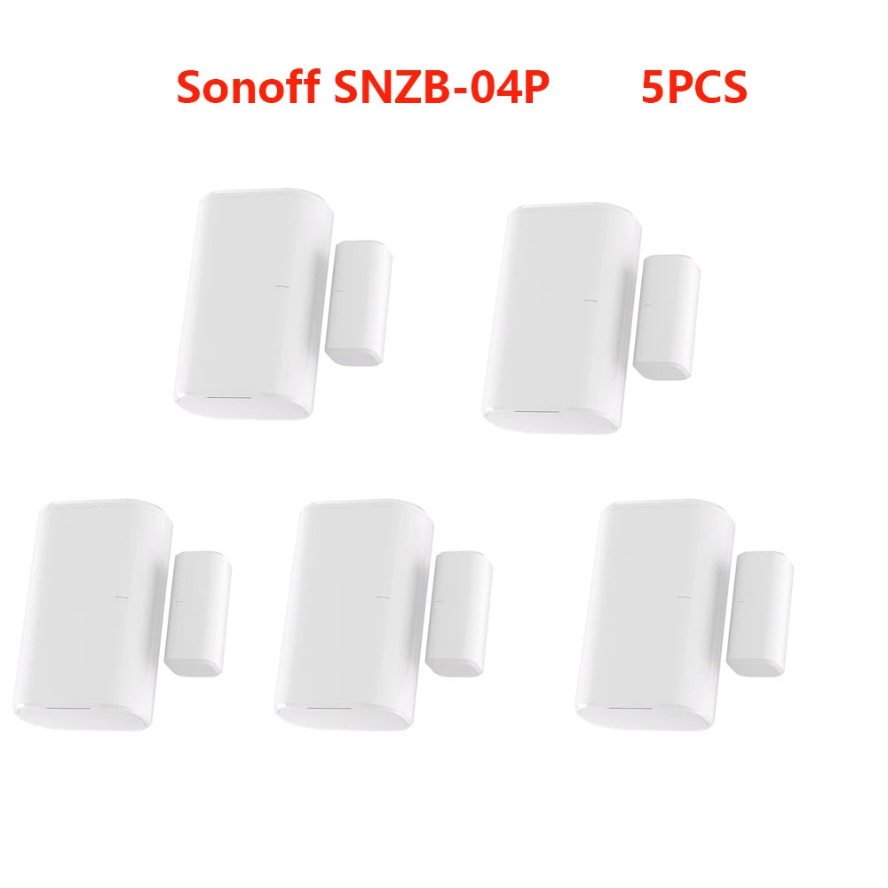 SONOFF-Sensor de porta e janela Zigbee, SNZB-04P, alarme de conexão sem fio, módulo Smart Home, Zigbee 3.0, monitoramento de portas e janelas