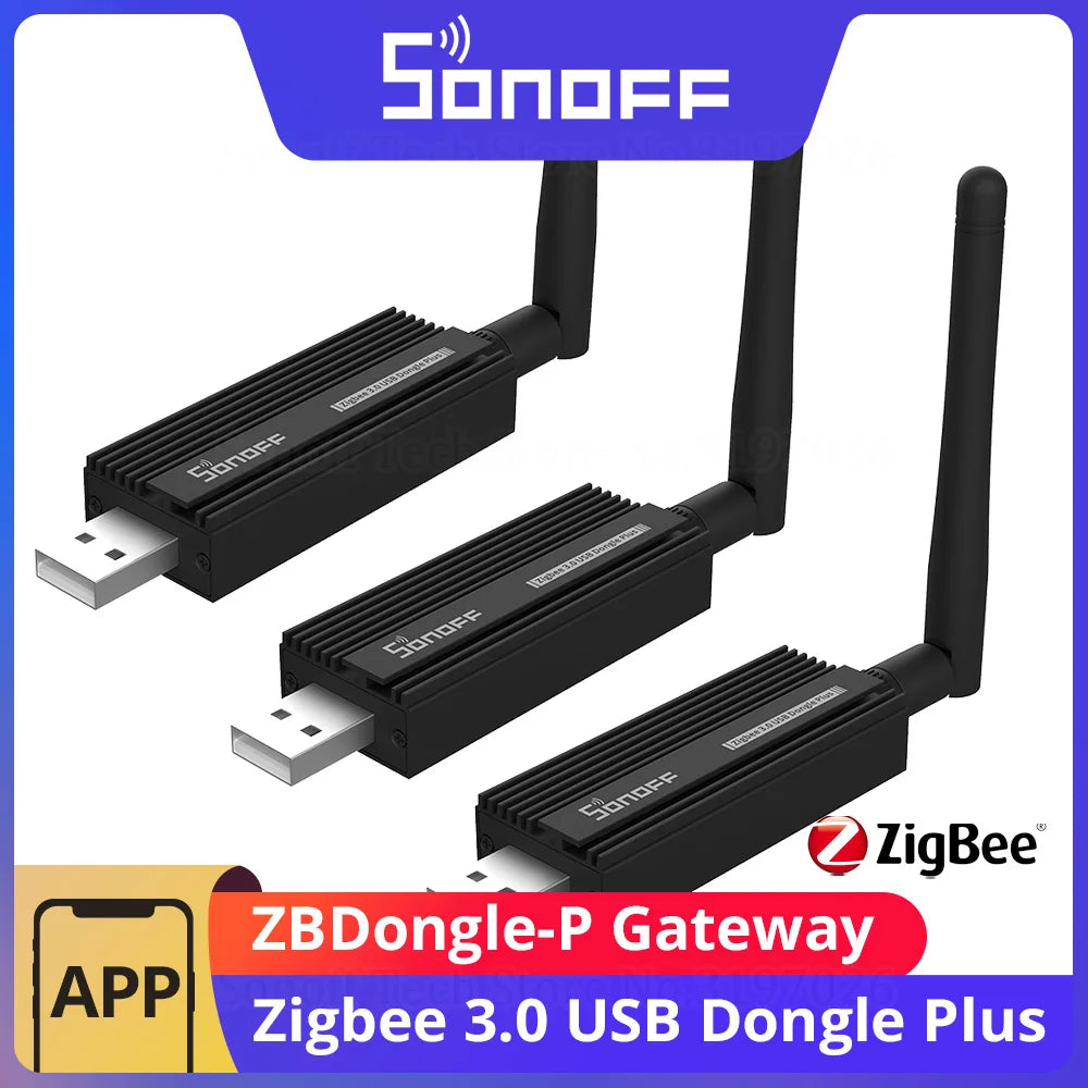SONOFF ZBDongle-P - Gateway USB Zigbee 3.0 Universal - Pré-Flashado