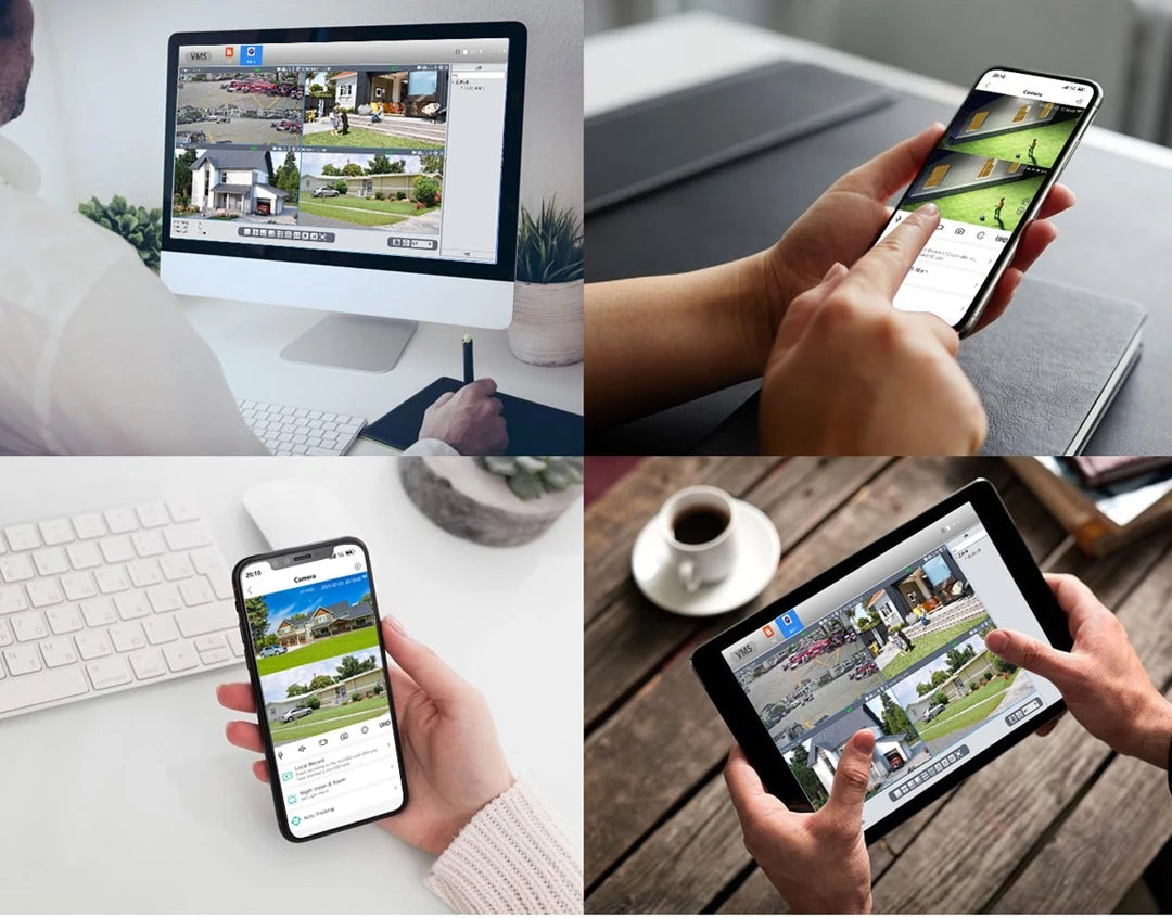 Câmera Dome WiFi 4MP/5MP/8MP | Visão Noturna Colorida, Detecção Humana e Áudio Bidirecional – XM ICSee