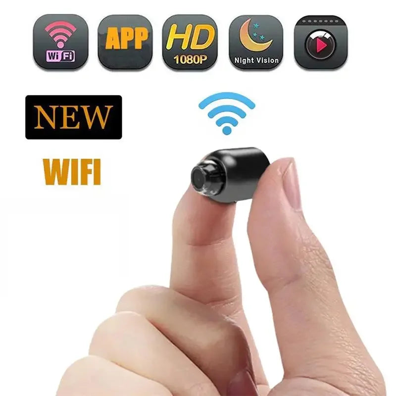 Mini Câmera WiFi 1080P – Vigilância com Visão Noturna e Detecção de Movimento