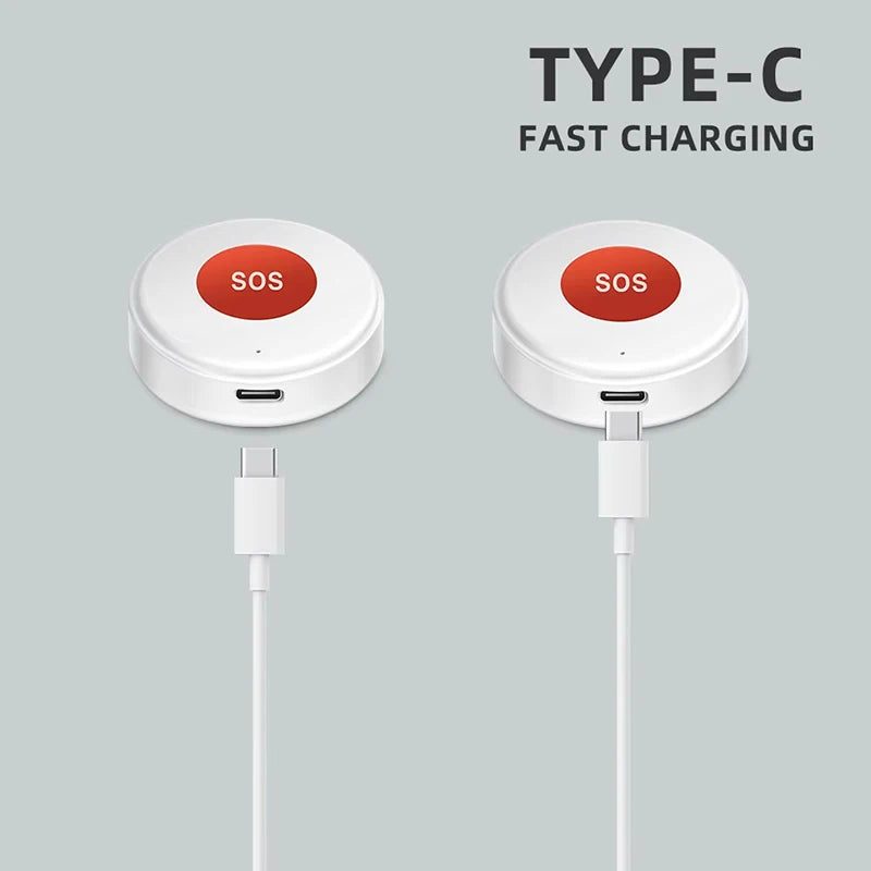 Tuya wifi sos botão uma chave de emergência sem fio alarme segurança dispositivo pânico para idosos crianças segurança em casa vida inteligente app remoto