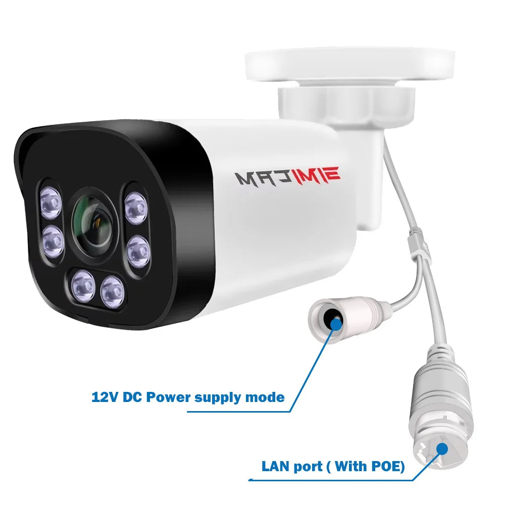 Super HD infravermelho visão noturna bala vigilância de vídeo para NVR, câmera de segurança 4K Poe com áudio, 48V POE, DC 12V 4MP 5MP 8MP