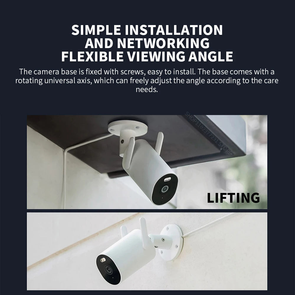 Câmera Xiaomi AW300 2K Outdoor - IP66 - Visão Noturna Colorida - WiFi 2.4GHz - Zoom 4x - Mi Home