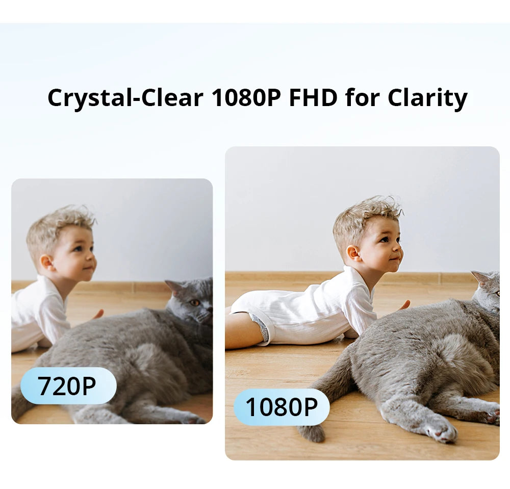 Câmera de Segurança Interna Inteligente 360° com Visão Noturna Detecção IA e Alexa SONOFF CAM Pan-Tilt 2