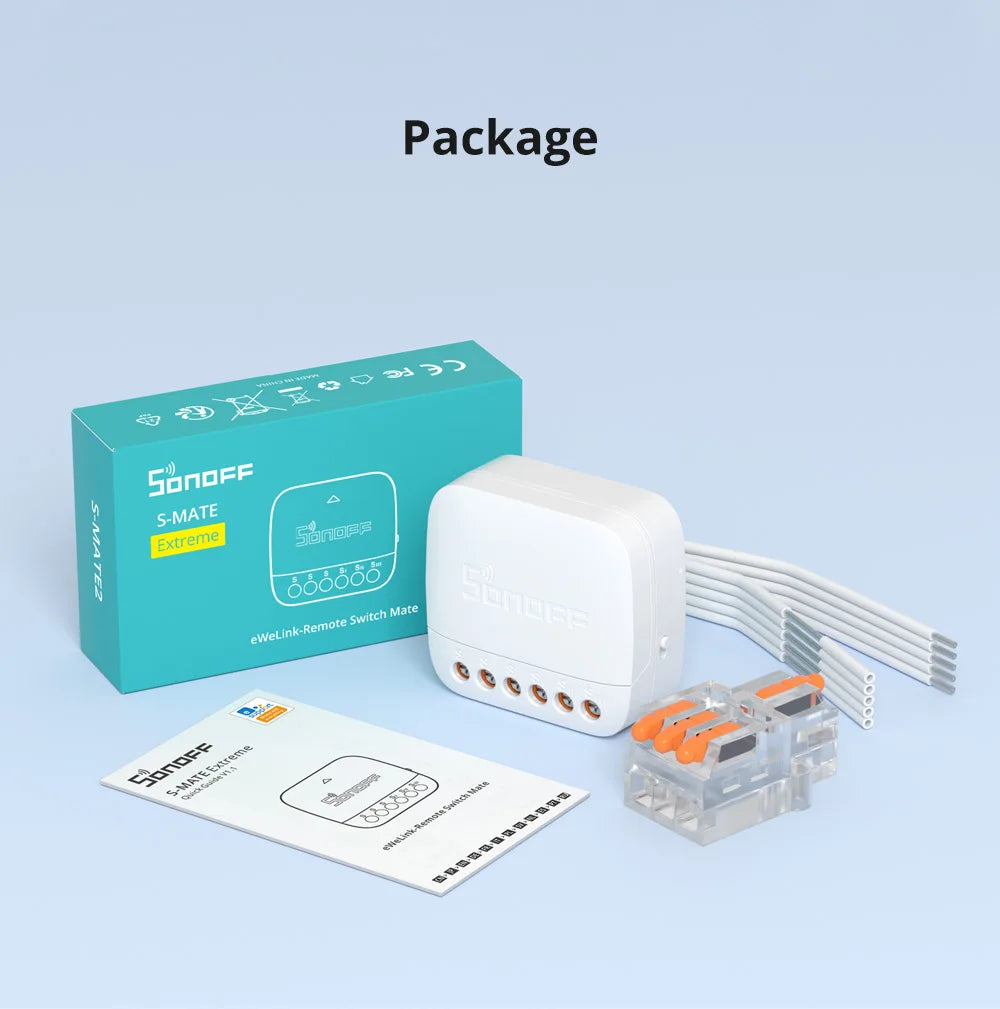 SONOFF-S-MATE2 Extreme Switch Mate, EWeLink, Controle Remoto, Suporte Rocker, Push Button Switch, Alexa, SmartThings, IFTTT, Smart Home