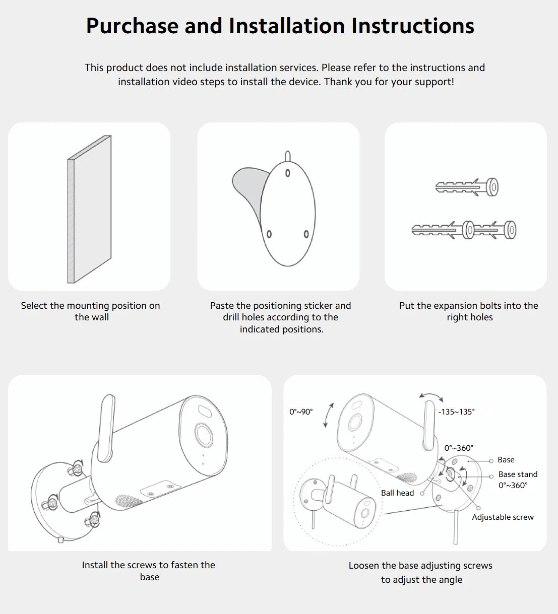 Câmera Xiaomi AW300 2K Outdoor - IP66 - Visão Noturna Colorida - WiFi 2.4GHz - Zoom 4x - Mi Home