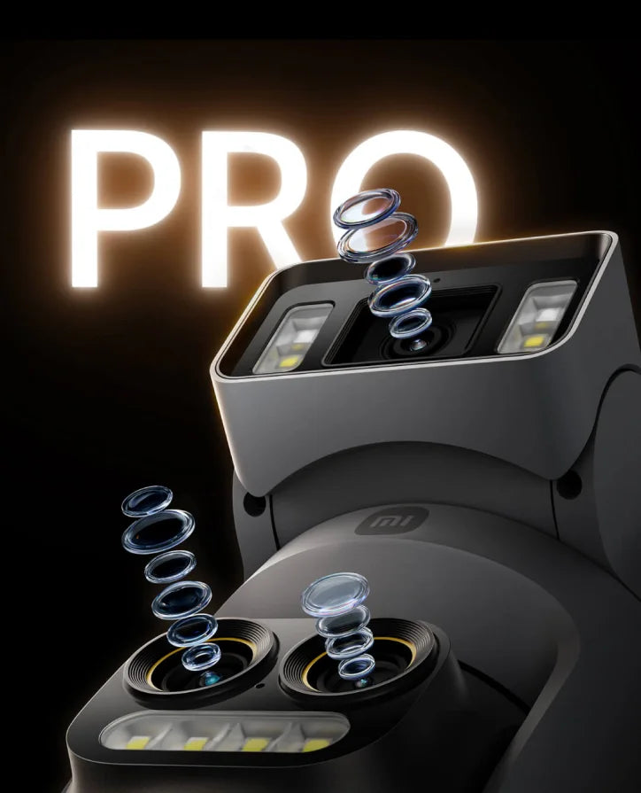 Câmera Xiaomi Smart Outdoor 4 Pro - Tripla Lente 360° 5MP 3K Zoom Híbrido 9x IP66