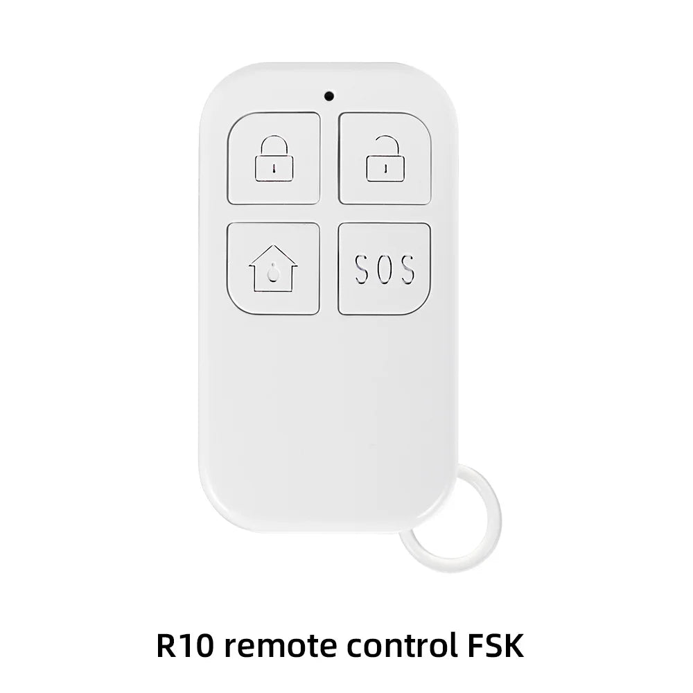 Central de Alarme KERUI G70 Tuya WiFi 4G Tela Touch 7" + Sensor PIR P10 FSK 100 Zonas Sistema Inteligente - KERUI