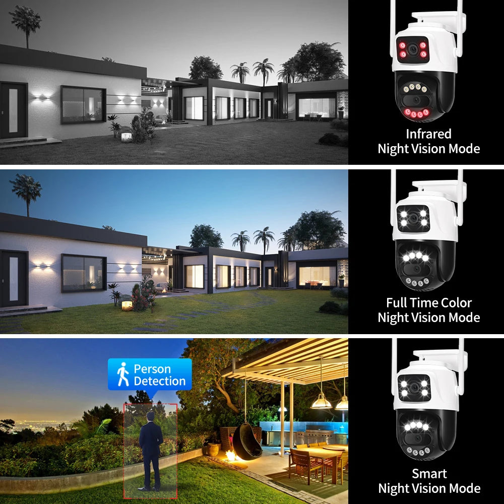 Câmera WiFi 12MP 6K Dome com Zoom 8X Detecção Humana IA Rastreamento Automático Alexa - ASECAM AS60WIC