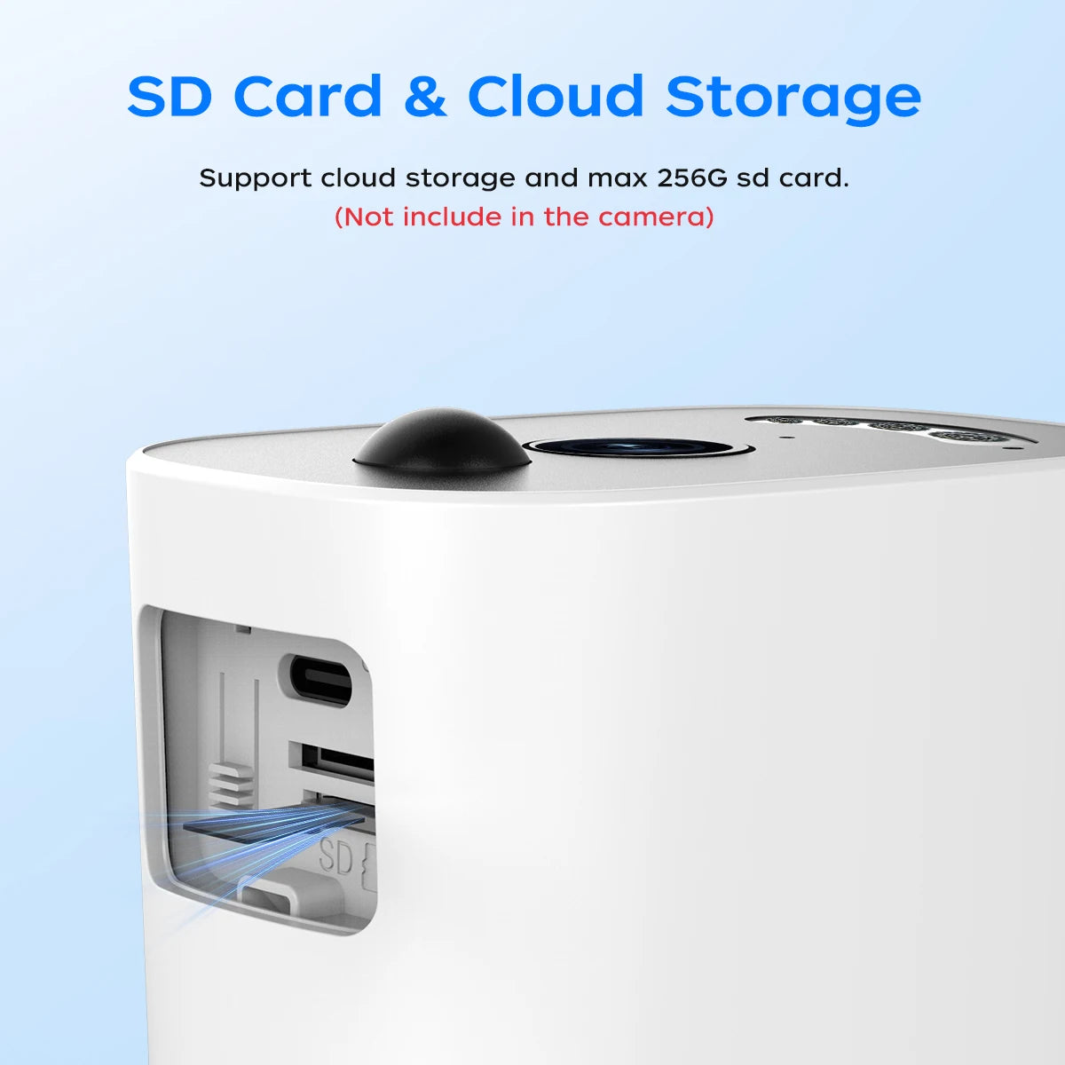 Câmera Solar Externa JOOAN 2K HD com Wi-Fi 2.4G, Vigilância Sem Fio, Detecção Humana e Vídeo Noturno Colorido com Áudio e Bateria