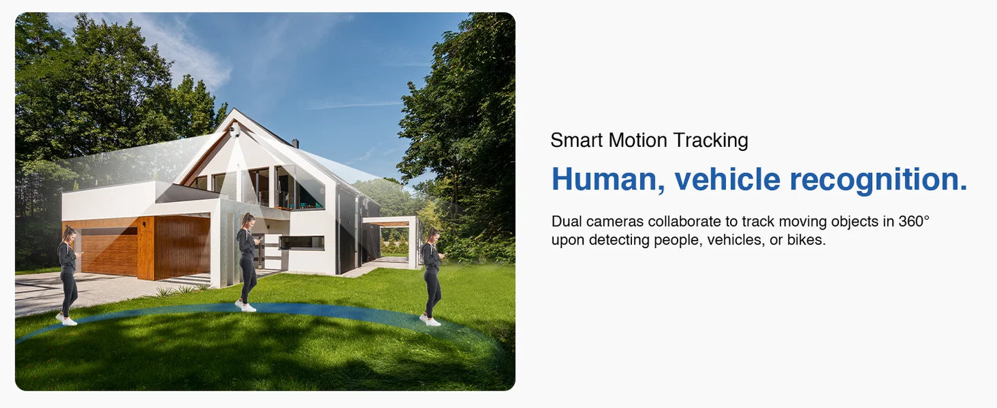 Câmera IMILAB EC6 Dual Pro 10MP 3K+3K WiFi 360° com Visão Noturna Colorida