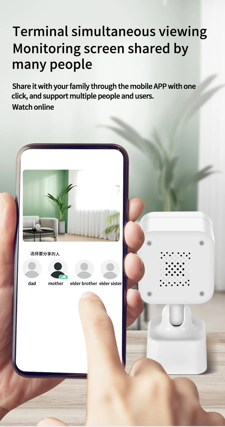 Tuya wifi câmera de vigilância casa relógio plug câmera digital graffiti inteligente hd câmera sem fio vlogging câmera ação