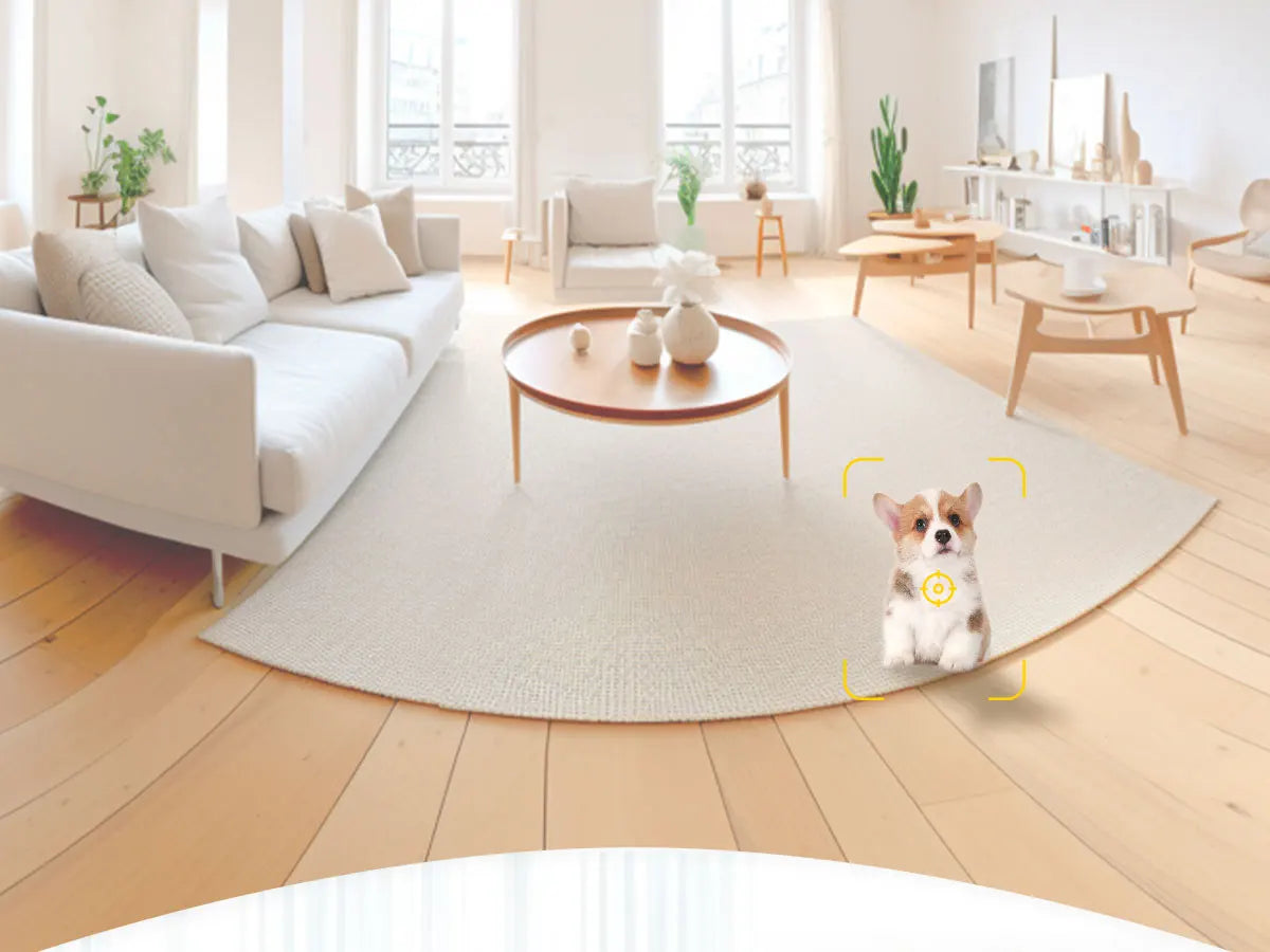 Câmera para cães de estimação Boykeep 2K com aplicativo de telefone, câmera de segurança interna WiFi 5G / 2,4 GHz para bebês, 360 °   Pan & Tilt, Áudio bidirecional, Visão noturna