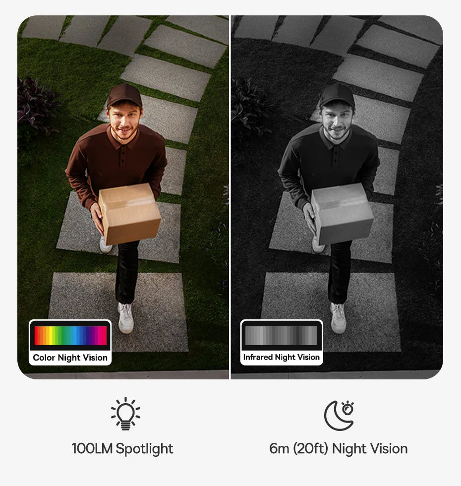 Câmera Baseus S1 Lite 2K 4MP Solar Dupla Lente 135° POE IP67 WiFi