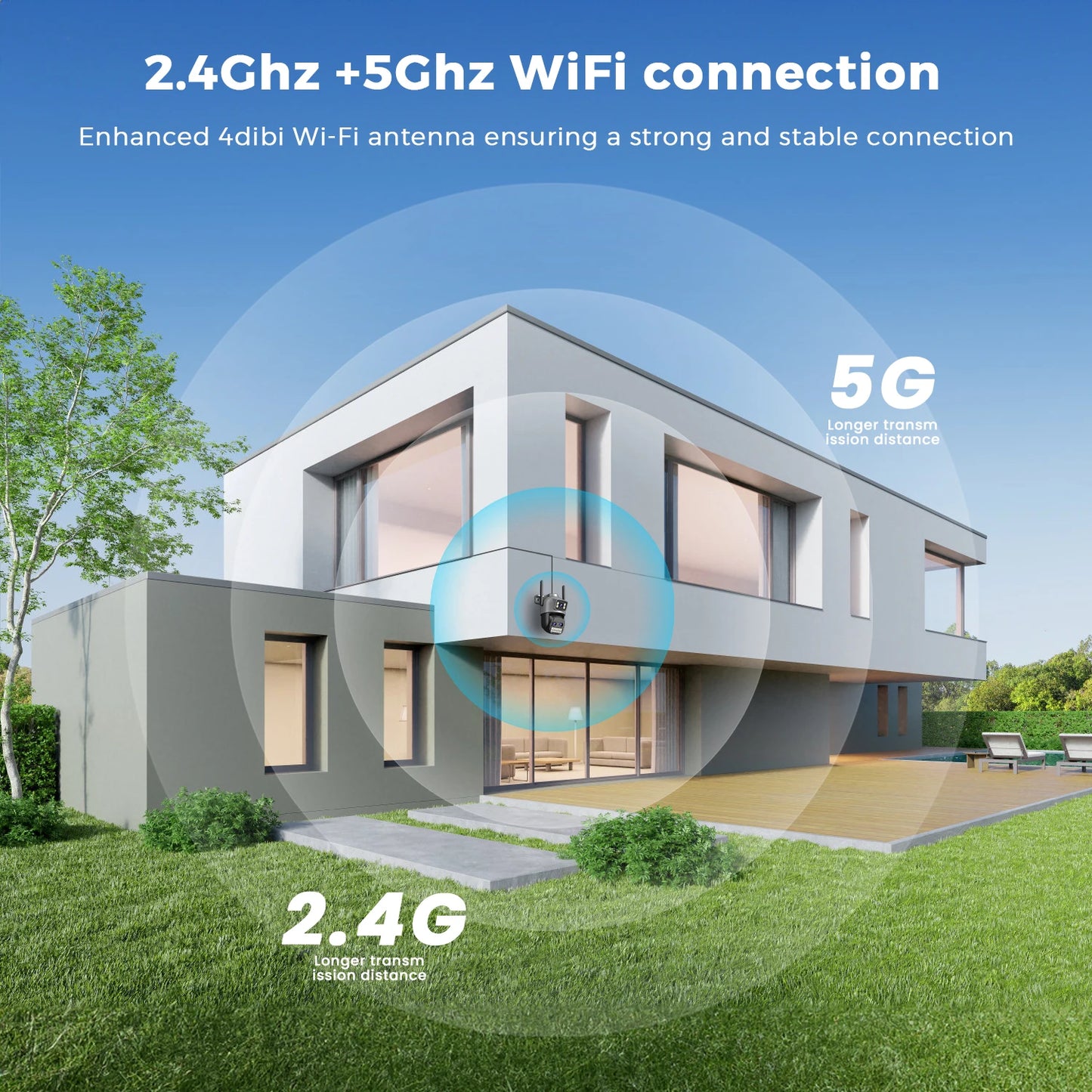 Câmera IP WiFi BESDER 15MP Tripla Lente PTZ Tela Dupla 10x Zoom Detecção Humana Visão Noturna Colorida IP66 - BESDER