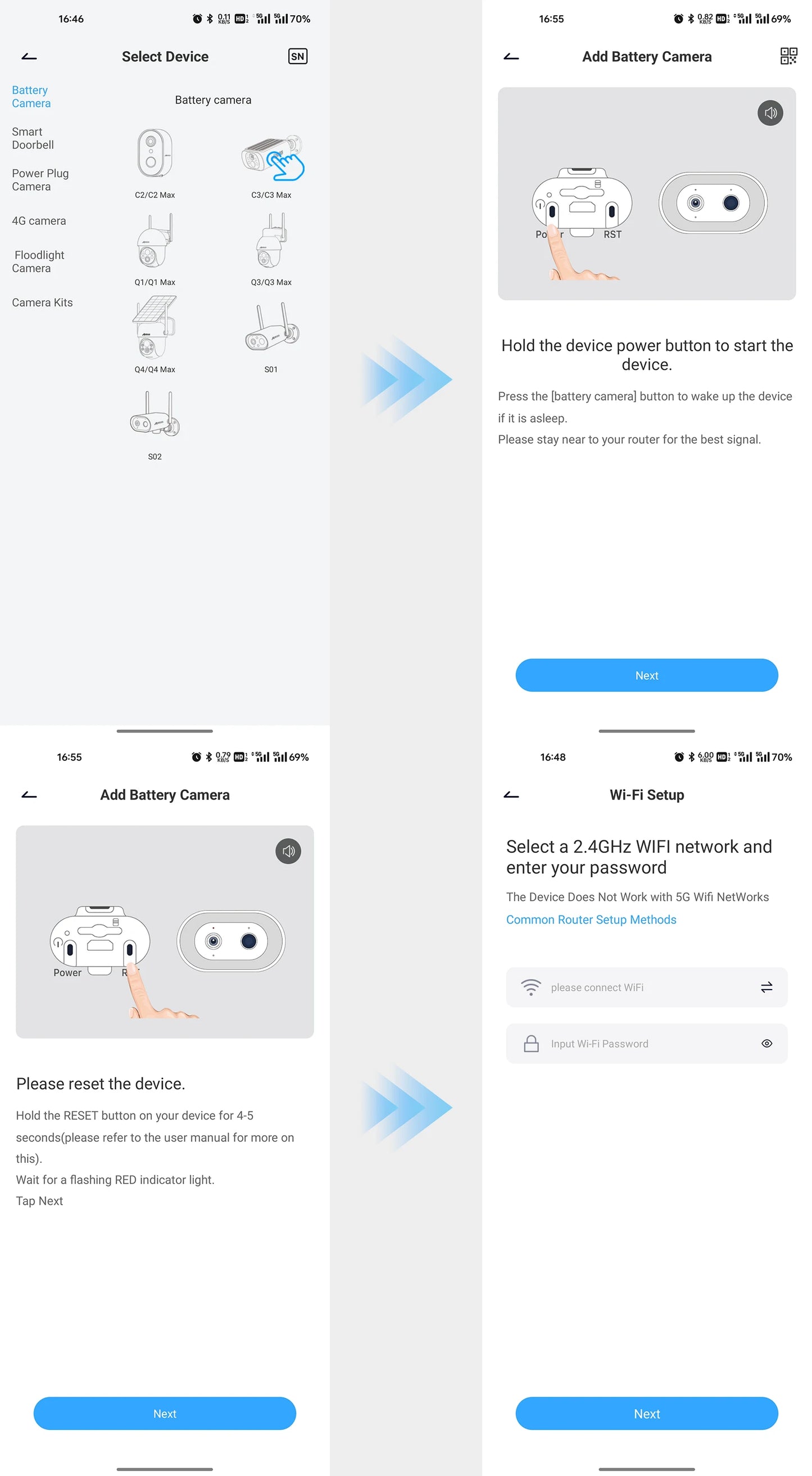 Câmera Solar ANRAN 2K WiFi Externa com Bateria Integrada e Detecção Humana