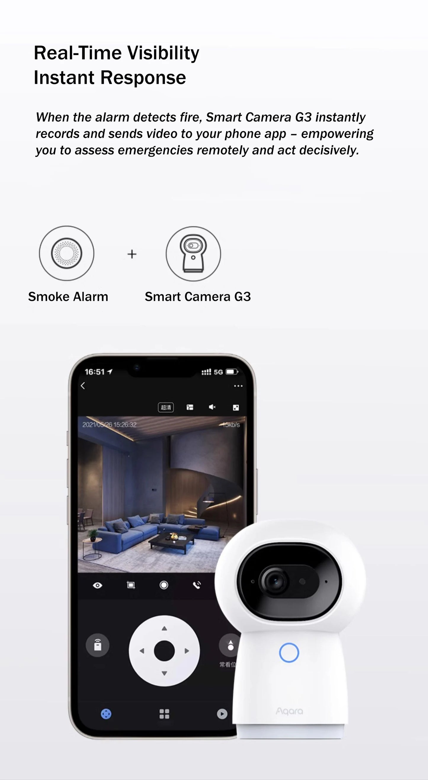 Aqara matéria detector de fumaça sensor monitor alarme incêndio zigbee 3.0 alerta som segurança em casa inteligente trabalho com mi casa homekit app