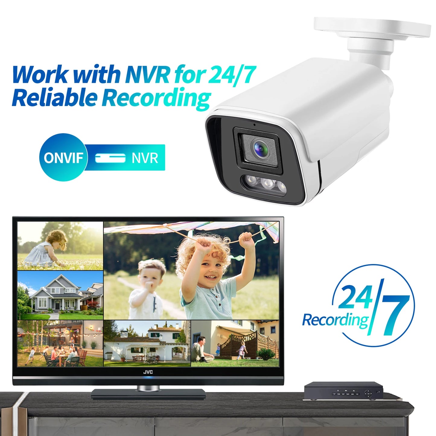 Câmera IP Gadinan 60FKSXM 3MP 6MP 8MP 4K Sensor Sony IMX Bullet Visão Noturna Colorida IP66 PoE