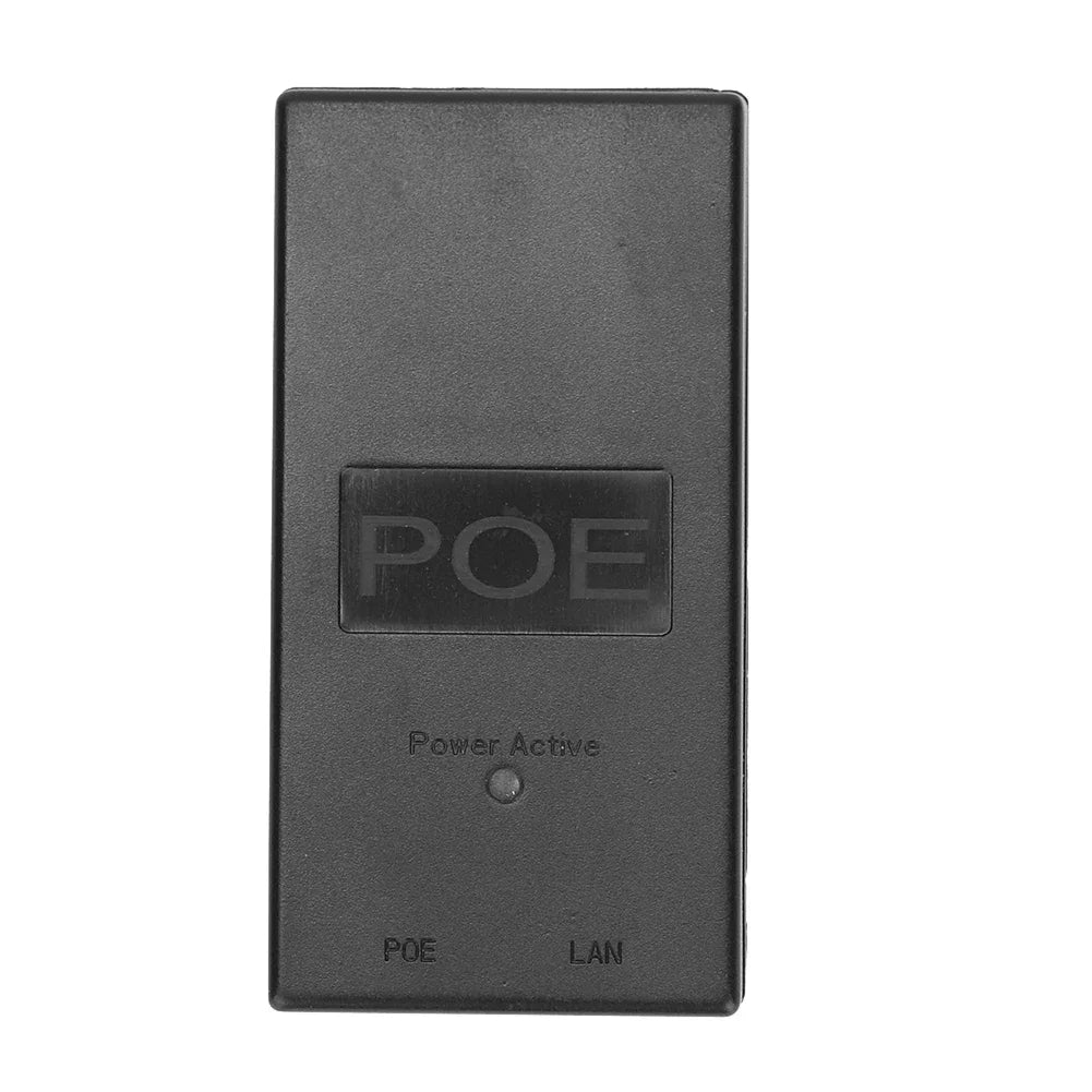 Adaptador PoE DalfTech 24V 1A 24W - Injetor Power Over Ethernet Desktop Câmera IP CCTV Vigilância