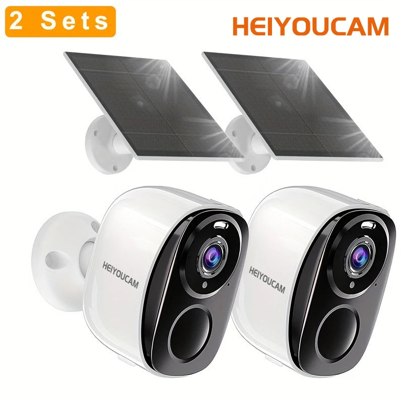 Câmera de Segurança HEIYOUCAM BW4 2K/3MP Solar WiFi com Holofote e Sirene - IP66