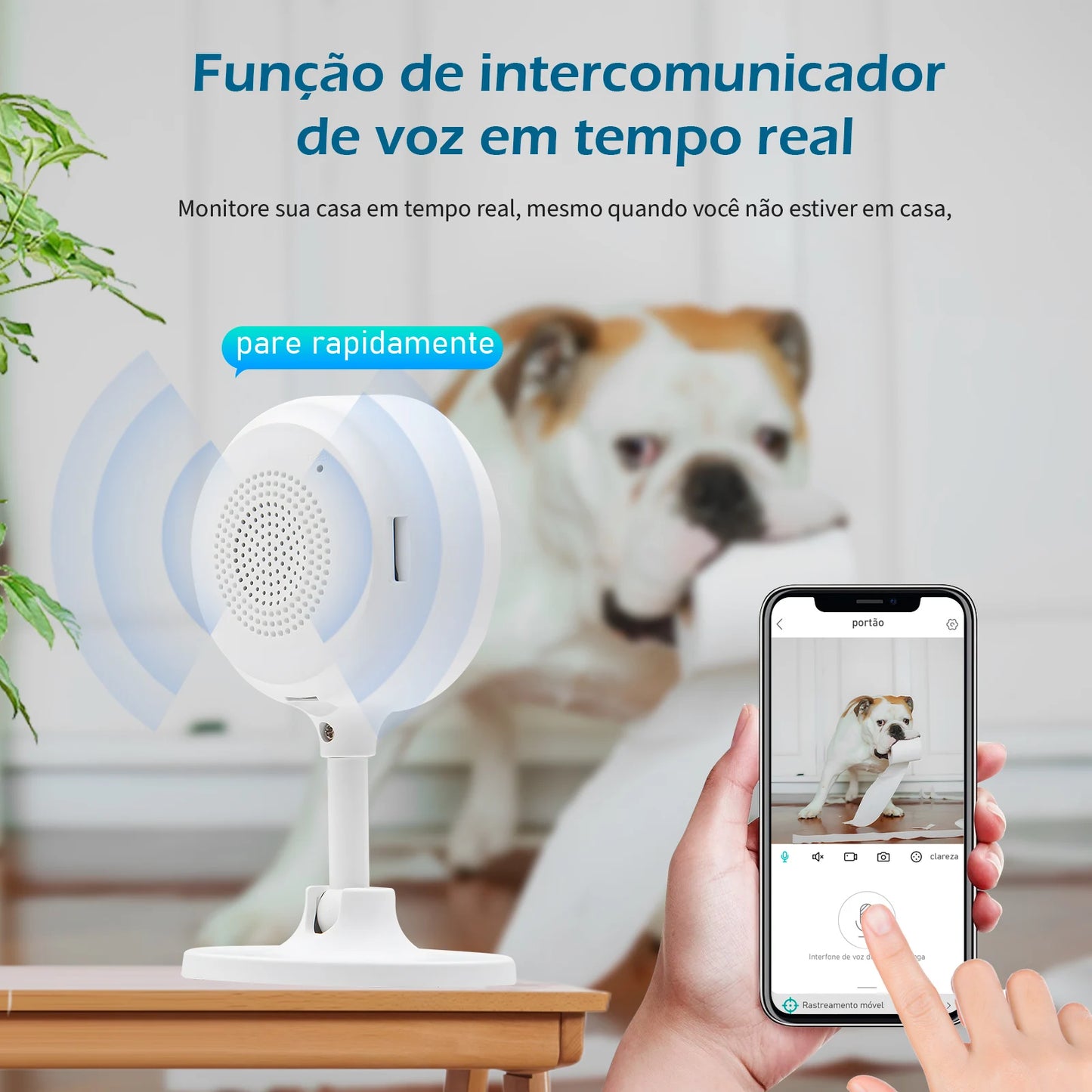 Tuya，Camera de Vigilância para Casa，Camera Seguranca Wifi，Cameras Vigilância Wifi，Monitor，Baba Eletronica，Visão Noturna