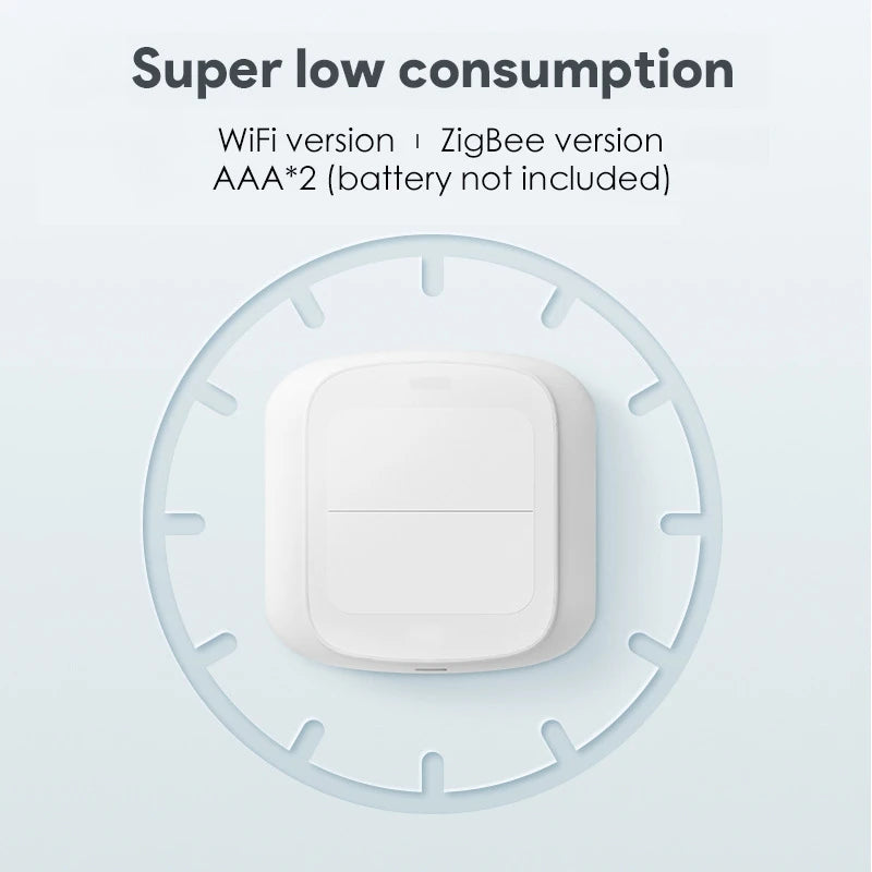 Tuya zigbee wifi interruptor inteligente botão de pressão 2gang 4 cena interruptor cenário sem fio casa inteligente automação controle remoto residencial
