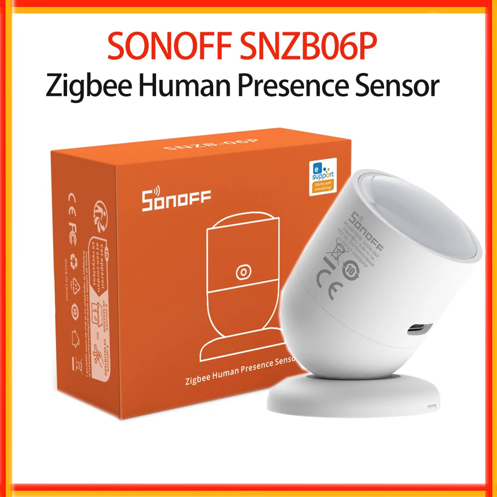 Botão Sem Fio SONOFF SNZB-01P Zigbee - Sensor de Presença - Controle Inteligente - eWeLink