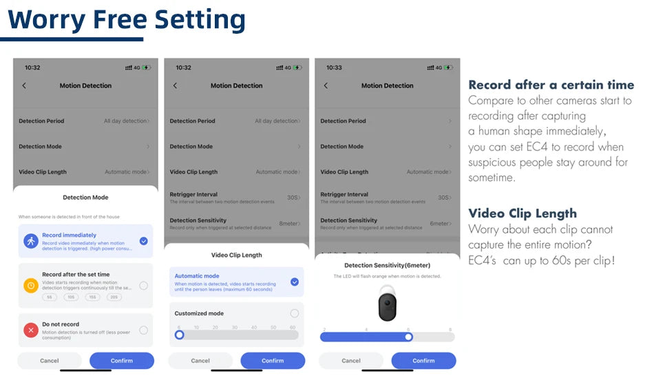 Câmera IMILAB EC4 2.5K 4MP Solar WiFi com Bateria 5200mAh e Zoom 5x IP66