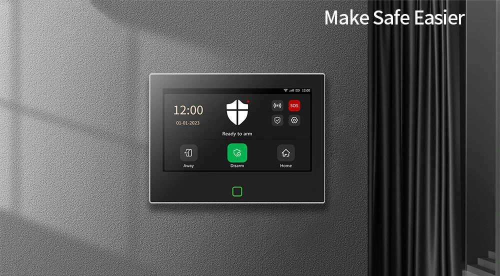 Taiboan sistema de alarme residencial sem fio, host wi-fi, 433mhz, detector de movimento contra roubo, detector de fumaça de incêndio, tuya smart life, controle por aplicativo
