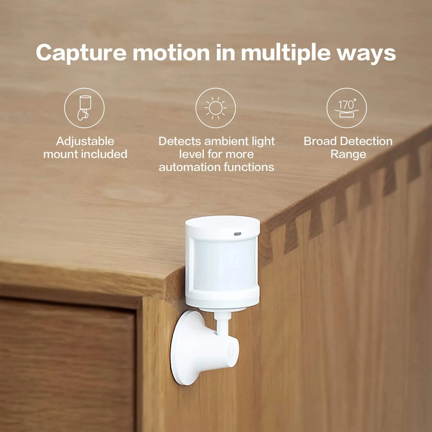 Aqara-Sensor de Movimento Inteligente, Sensor Global do Corpo Humano, Conexão Sem Fio, Home Security, Alarme para Aplicativo Xiaomi, ZigBee