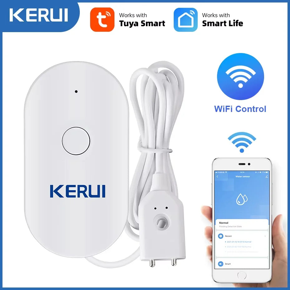 Central de Alarme KERUI G70 Tuya WiFi 4G Tela Touch 7" + Sensor PIR P10 FSK 100 Zonas Sistema Inteligente - KERUI