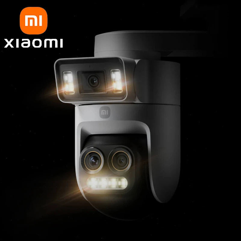 Câmera Xiaomi Smart Outdoor 4 Pro - Tripla Lente 360° 5MP 3K Zoom Híbrido 9x IP66