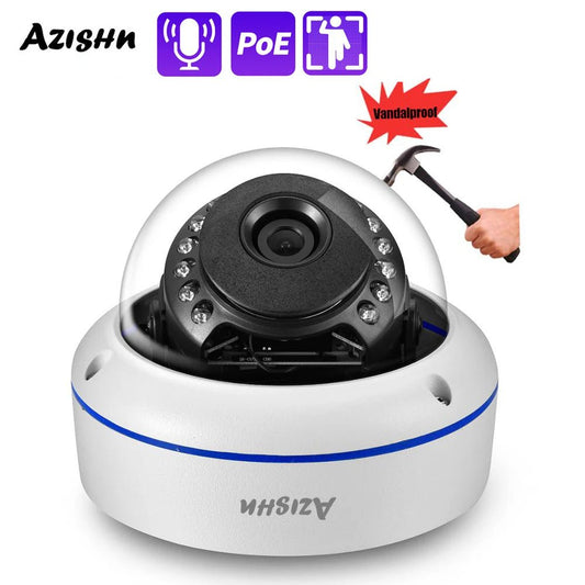 Azishn - Câmera IP POE à prova d'água, Vandalproof, 4K, Áudio 8MP, 48V, Câmera IP POE, Cúpula, P2P para CCTV, Sistema POE NVR, Ultra HD, H.265 - LUFT SECURITY LTDAFederação russaAzishn - Câmera IP POE à prova d'água, Vandalproof, 4K, Áudio 8MP, 48V, Câmera IP POE, Cúpula, P2P para CCTV, Sistema POE NVR, Ultra HD, H.265