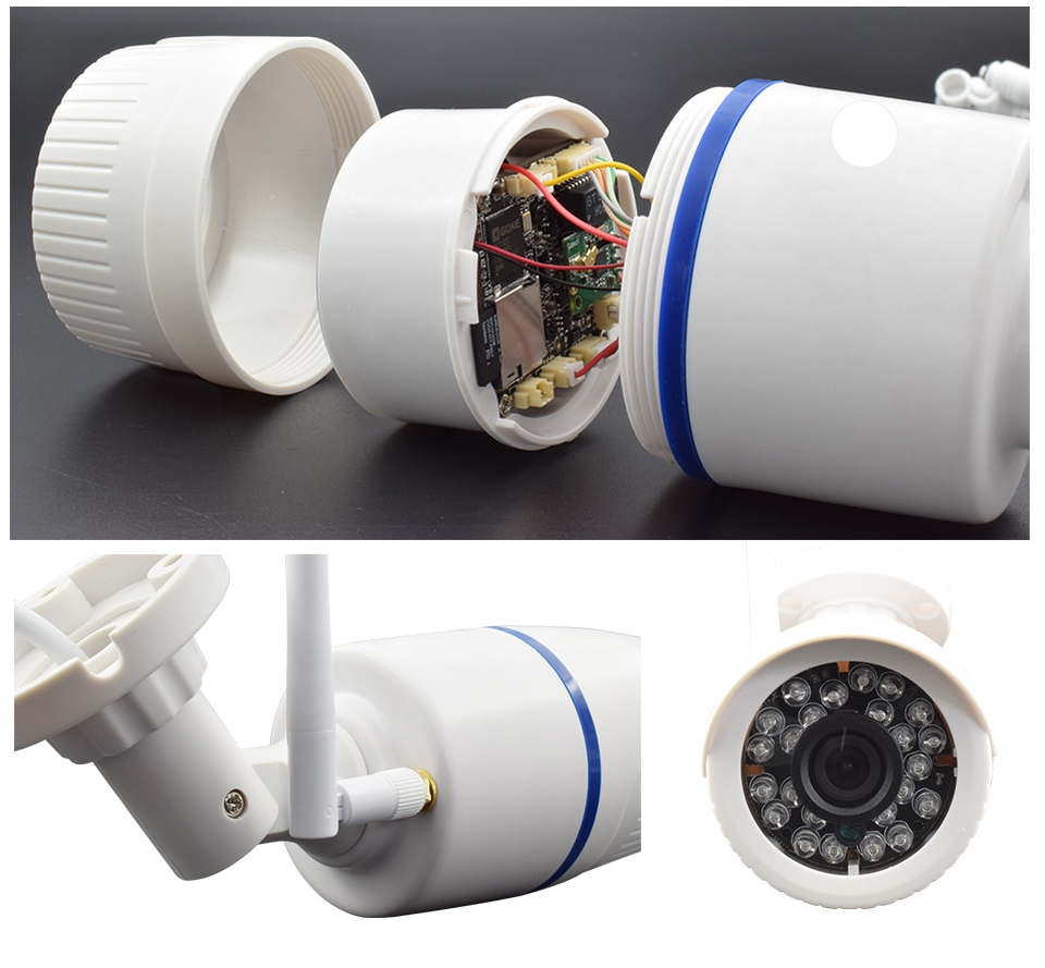 Câmera de Segurança WiFi 1080p à Prova D'água