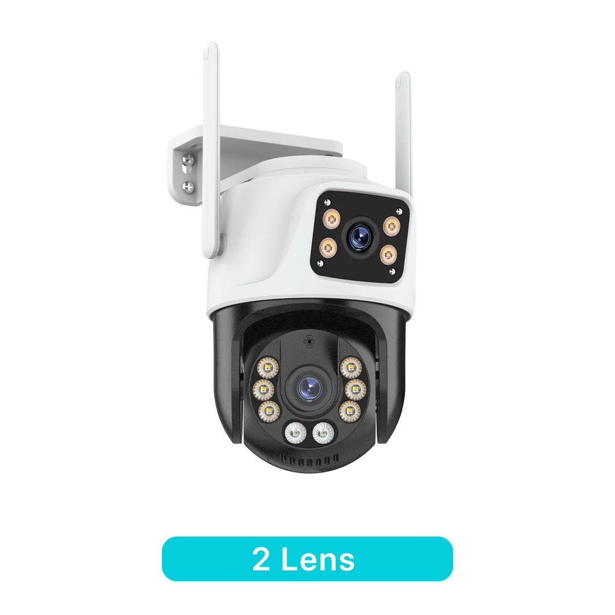 Câmera IP PTZ de três lentes, câmera de segurança externa HD com três telas, Wi - Fi, rastreamento automático, câmera CCTV sem fio com lente dupla iCsee - LUFT SECURITY LTDA2 LensCâmera IP PTZ de três lentes, câmera de segurança externa HD com três telas, Wi - Fi, rastreamento automático, câmera CCTV sem fio com lente dupla iCsee