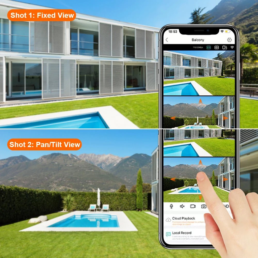 Câmera wi - fi 8MP 4K PTZ com lente dupla telas duplas AI detecção humana sem fio ao ar livre câmera IP de segurança CCTV - LUFT SECURITY LTDA8MP ADD 64GCâmera wi - fi 8MP 4K PTZ com lente dupla telas duplas AI detecção humana sem fio ao ar livre câmera IP de segurança CCTV
