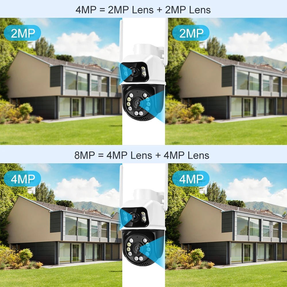 cameras vigilância wifi 8MP 4K, lente dupla com tela dupla, AI Detecção humana Rastreamento automático iCSee externa Novo casa camera de seguranças wifi - LUFT SECURITY LTDA8MP Add 128G Cardcameras vigilância wifi 8MP 4K, lente dupla com tela dupla, AI Detecção humana Rastreamento automático iCSee externa Novo casa camera de seguranças wifi