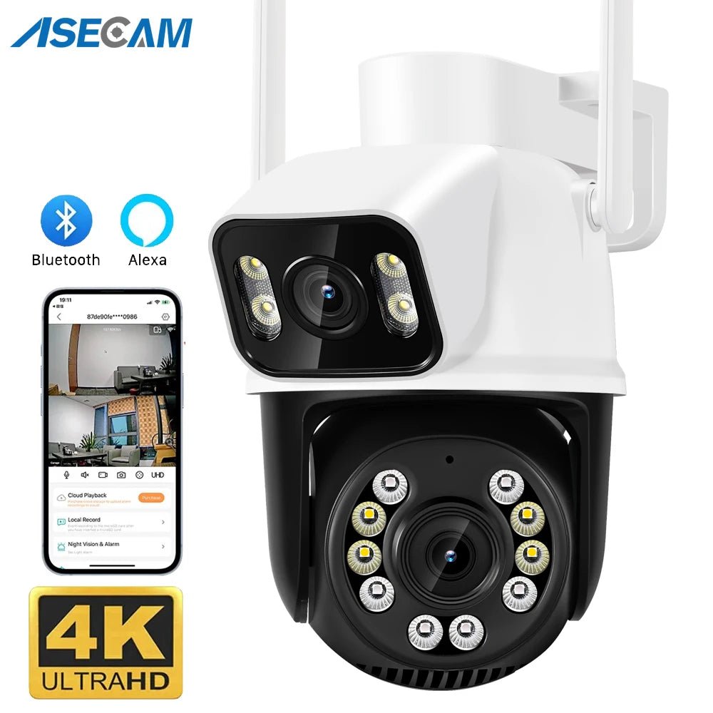 cameras vigilância wifi 8MP 4K, lente dupla com tela dupla, AI Detecção humana Rastreamento automático iCSee externa Novo casa camera de seguranças wifi - LUFT SECURITY LTDA8MP Add 128G Cardcameras vigilância wifi 8MP 4K, lente dupla com tela dupla, AI Detecção humana Rastreamento automático iCSee externa Novo casa camera de seguranças wifi