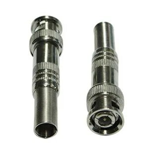 Conector BNC Macho com Mola e Parafuso - Conexão Profissional para CFTV - Kit 10un - LUFT SECURITY LTDAConector BNC Macho com Mola e Parafuso - Conexão Profissional para CFTV - Kit 10un