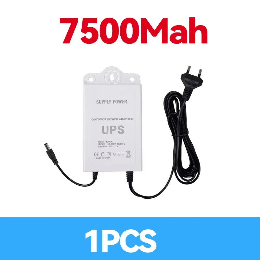 Fonte de Alimentação NOBREAK UPS 12V 2A com Bateria 5400mAh Backup À Prova D'Água para Câmera CCTV DiFang - LUFT SECURITY LTDA1PCS 7500mAhFonte de Alimentação NOBREAK UPS 12V 2A com Bateria 5400mAh Backup À Prova D'Água para Câmera CCTV DiFang