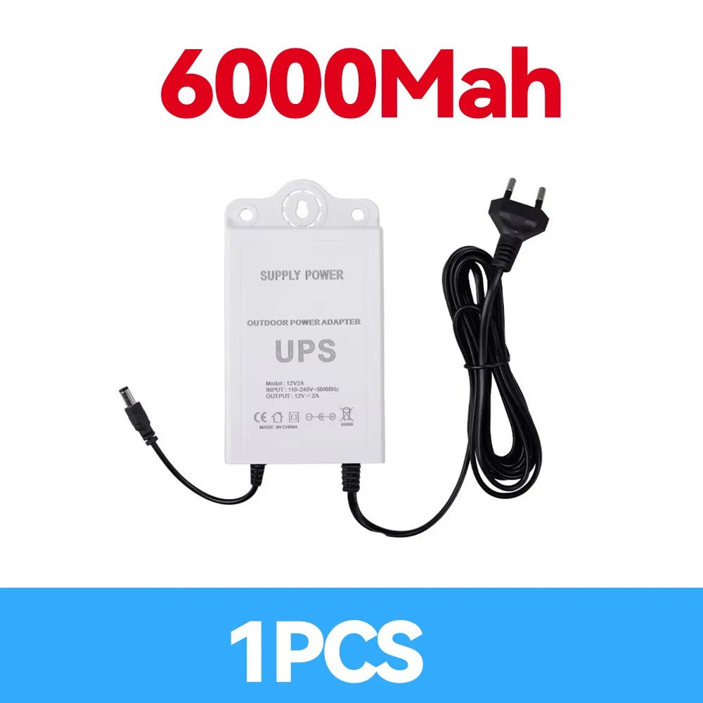 Fonte de Alimentação NOBREAK UPS 12V 2A com Bateria 5400mAh Backup À Prova D'Água para Câmera CCTV DiFang - LUFT SECURITY LTDA1PCS 6000mAhFonte de Alimentação NOBREAK UPS 12V 2A com Bateria 5400mAh Backup À Prova D'Água para Câmera CCTV DiFang